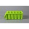 Basicwise Stackable Storage Bin, Plastic, Green, 3 in H, 4.5 in W, 8 in L, 2 PK QI003255G - alternate 3